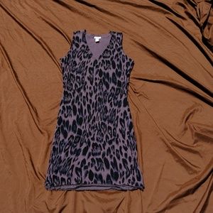 Neiman Marcus Leopard Sweater Dress